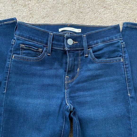 Levi's 710 Flawless Super Skinny Jeans - Majestic - Picture 2 of 4